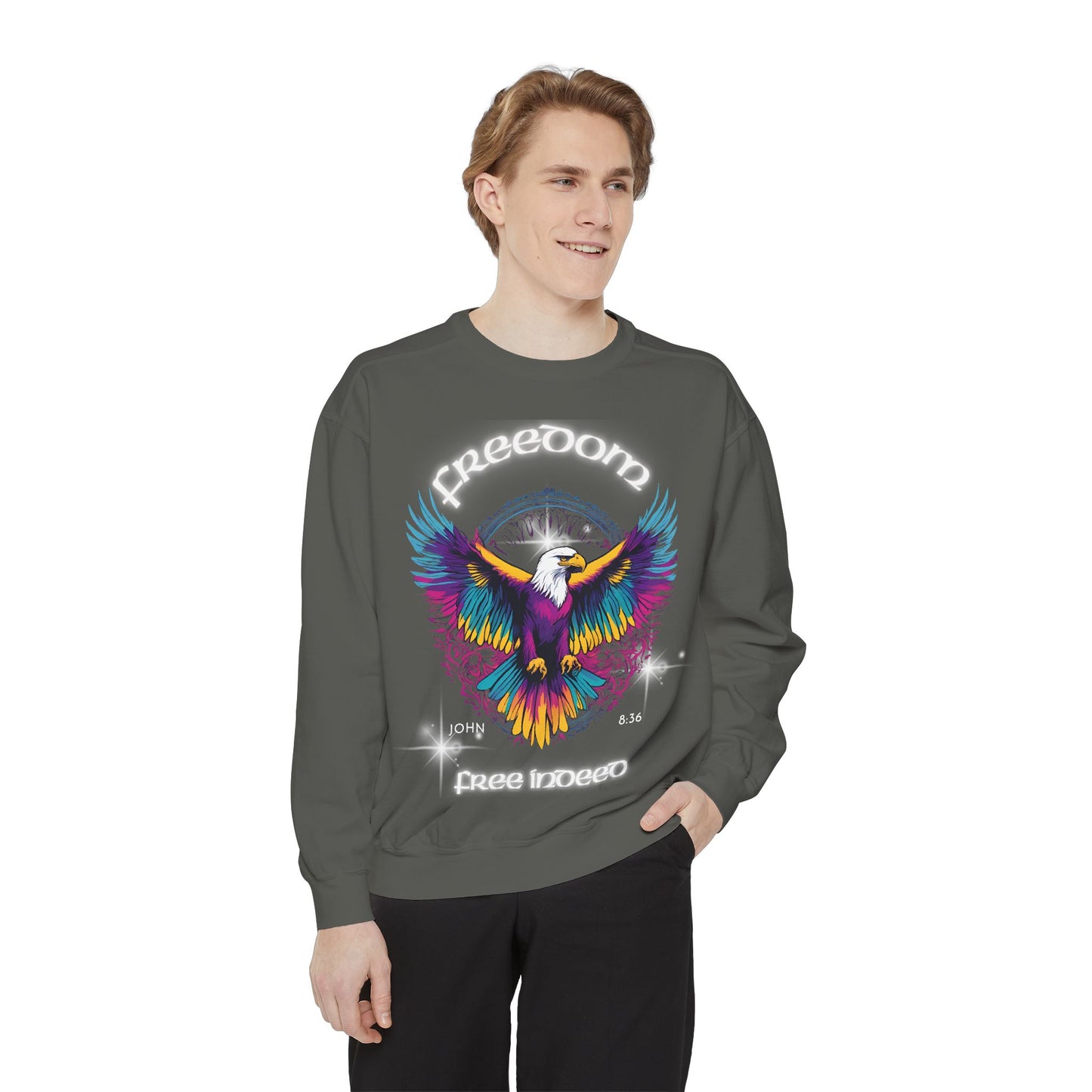 Freedom Sweatshirt, Inspirational Jumper, Freedom Theme Pullover, Freedom Sweater, Christian Clothing, Unisex Sweatshirt