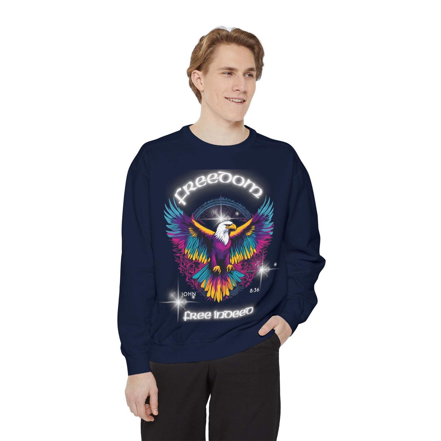 Freedom Sweatshirt, Inspirational Jumper, Freedom Theme Pullover, Freedom Sweater, Christian Clothing, Unisex Sweatshirt