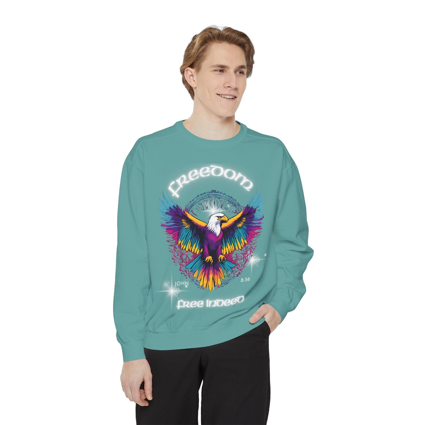 Freedom Sweatshirt, Inspirational Jumper, Freedom Theme Pullover, Freedom Sweater, Christian Clothing, Unisex Sweatshirt